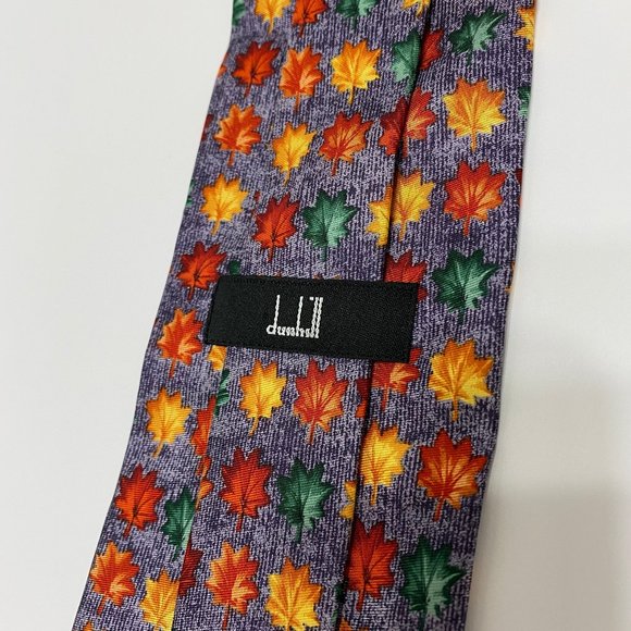 Dunhill vivid, multicolor leaf tie - Picture 2 of 3